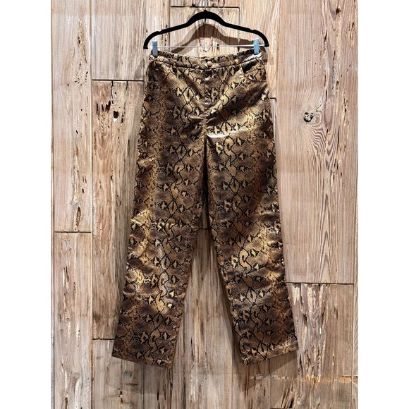 Steele Womens Faux Python Snake Skin Jacket & Pant Set M/L NWT - Picture 2 of 11